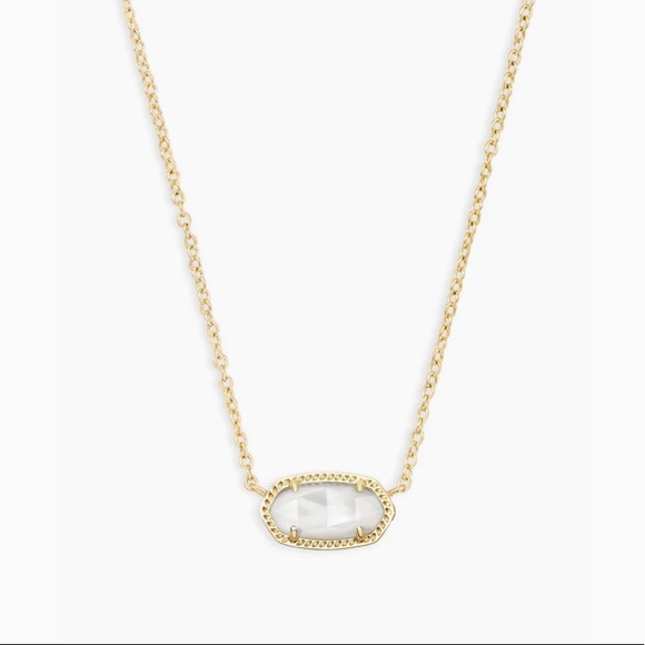Kendra Scott Elisa Pendant Necklace In Ivory Pearl - Picture 1 of 4